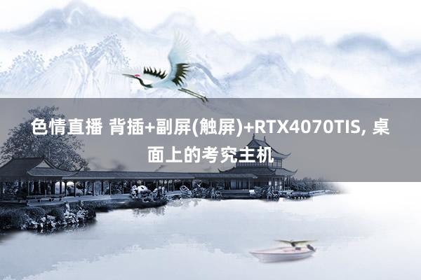 色情直播 背插+副屏(触屏)+RTX4070TIS， 桌面上的考究主机
