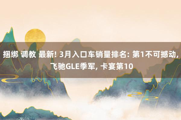 捆绑 调教 最新! 3月入口车销量排名: 第1不可撼动， 飞驰GLE季军， 卡宴第10